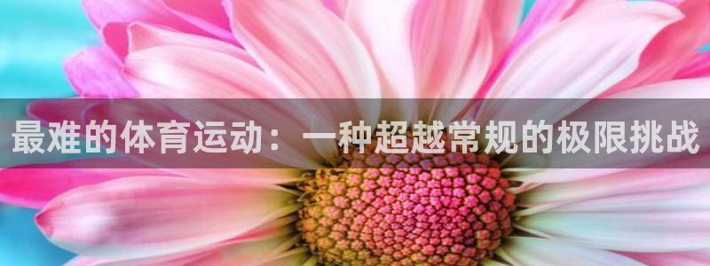 一竞技官网网页版：最难的体育运动：一