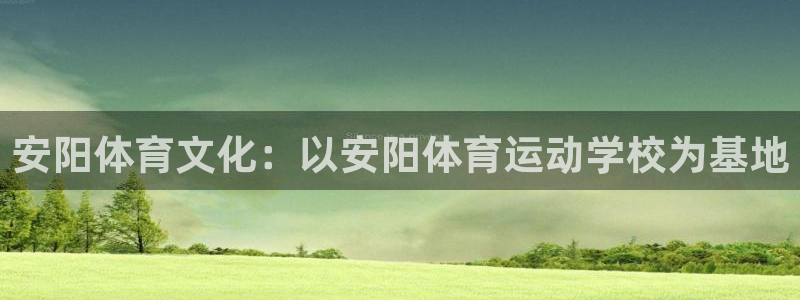 一竞技登录入口：安阳体育文化：以安阳